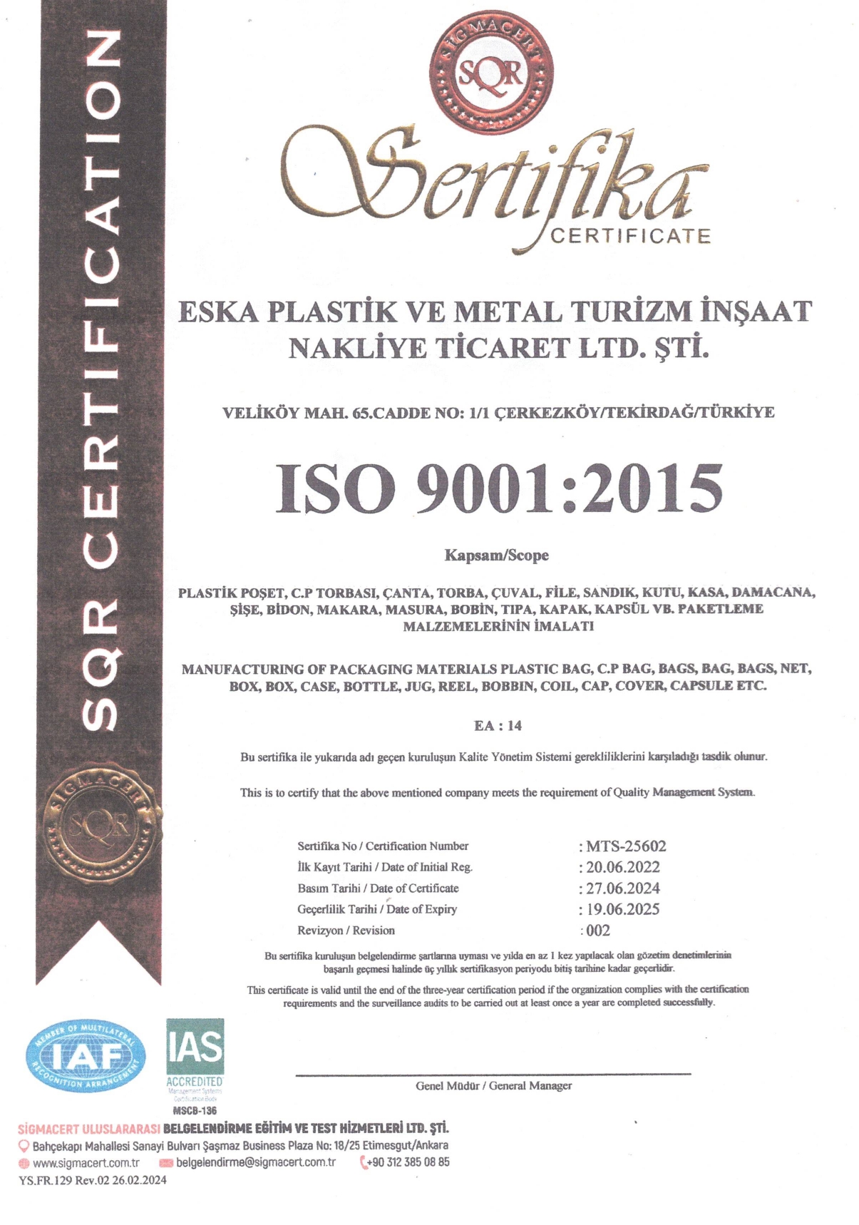 ISO 9001:2015